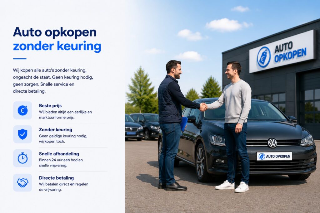 Auto opkopen zonder keuring