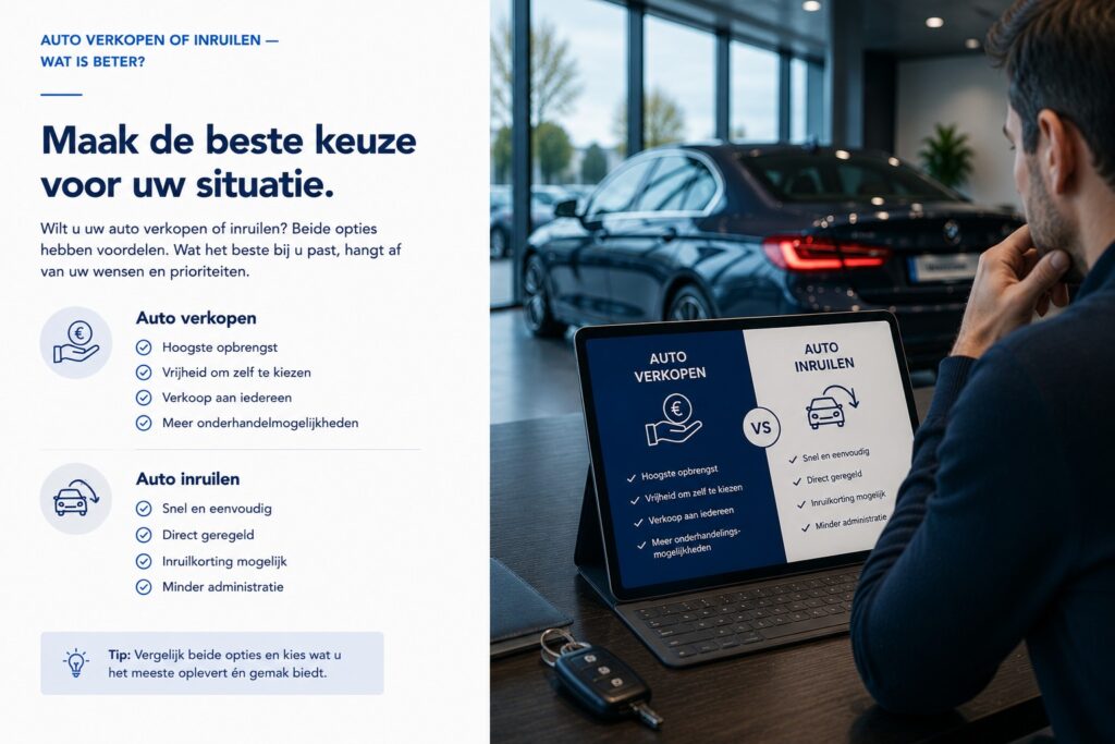 Auto verkopen of inruilen